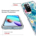 For Xiaomi Redmi 10 PC+TPU Transparent Painted Phone Case(Banana Leaf)