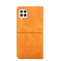 For Samsung Galaxy A22 5G Cow Texture Magnetic Horizontal Flip Leather Phone Case(Light Brown)
