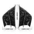Motorcycle Winglet Aerodynamic Wing Kit Spoiler, Style:Forged Texture