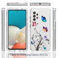 For Samsung Galaxy A53 Transparent Painted Phone Case(Tree Butterflies)