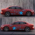 2 PCS/Set D-207 Star Pattern Car Modified Decorative Sticker(Blue)