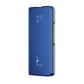 For Samsung Galaxy Z Fold4 Double Electroplating Flip Mirror Shockproof Phone Case(Blue)