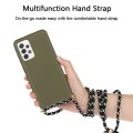 For Samsung Galaxy A53 Wheat Straw Material + TPU Protective Case with Lanyard(Army Green)