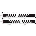 2 PCS/Set D-487 Stripe Pattern Car Modified Decorative Sticker(Black)