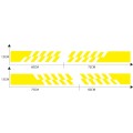 2 PCS/Set D-487 Stripe Pattern Car Modified Decorative Sticker(Yellow)