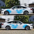 2 PCS/Set D-489 Fire-breathing Dragon Pattern Car Modified Decorative Sticker(Blue)