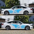 2 PCS/Set D-498 Pterosaur Spitfire Pattern Car Modified Decorative Sticker(Blue)