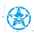 D-520 Star Pattern Car Modified Hood Decorative Sticker(Blue)