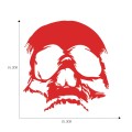 D-774 Evil Skull Pattern Car Modified Decorative Sticker(Red)