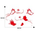 D-907 Butterflies Pattern Car Modified Decorative Sticker(Red)