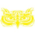 D-921 Eagle Totem Pattern Car Modified Decorative Sticker(Yellow)