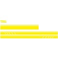 D-930 Lines Pattern Car Modified Decorative Sticker(Yellow)