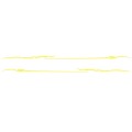 2 PCS/Set D-933 Lightning Pattern Car Modified Decorative Sticker(Yellow)