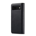For Google Pixel 6A DG.MING Crazy Horse Texture Detachable Magnetic Leather Phone Case(Black)