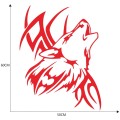 D-967 Wolf Tribe Pattern Car Modified Decorative Sticker(Red)