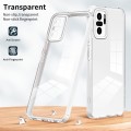 For Xiaomi Redmi Note 10 4G 3 in 1 Clear TPU Color PC Frame Phone Case(White)