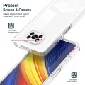 For Xiaomi Poco X3 NFC / X3 Pro 3 in 1 Clear TPU Color PC Frame Phone Case(White)