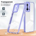 For Xiaomi 11T 3 in 1 Clear TPU Color PC Frame Phone Case(Purple)