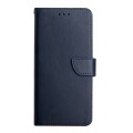 For OPPO Realme C30 Genuine Leather Fingerprint-proof Flip Phone Case(Blue)