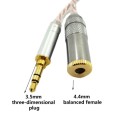 ZS0156 Balanced Inter-conversion Audio Cable(3.5 Stereo Male to 4.4 Balance Female)