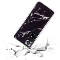 For Xiaomi Redmi Note 11 Global IMD Marble Pattern TPU Phone Case(Black)