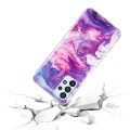 For Samsung Galaxy A32 4G IMD Marble Pattern TPU Phone Case(Red)