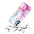 For Samsung Galaxy A32 5G IMD Marble Pattern TPU Phone Case(Pink Blue)