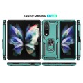 For Samsung Galaxy Z Fold4 Shockproof TPU + PC Phone Case(Dark Green)