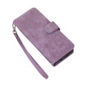 For Samsung Galaxy Z Fold4 Horizontal Flip Leather Phone Case with Pen Slot(Purple)