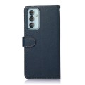 For Samsung Galaxy M13 4G Global Version KHAZNEH Litchi Texture Leather RFID Phone Case(Blue)