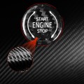 Car Carbon Fiber Engine Start Stop Ignition Button for Chevrolet Corvette C8 2020-2021(Black)