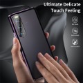 For Sony Xperia 10 IV HD Magnetic Metal Tempered Glass Phone Case(Purple)