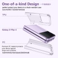For Samsung Galaxy Z Flip4 PC + TPU Transparent Protective Phone Case(Transparent)