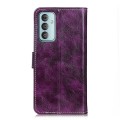 For Samsung Galaxy M13 4G Retro Crazy Horse Texture Leather Phone Case(Purple)