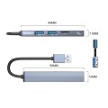 ORICO AH-A12F USB 3.0x1 + USB 2.0x2 + TF Card to USB 3.0 HUB Adapter(Space Gray)