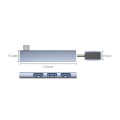 ORICO AH-W13 USB 3.1x1 + USB 2.0x2 to USB-C/Type-C Transmission + Charging Docking Station(Grey)