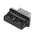 10 PCS 73S Mainboard USB 3.0 19P/20P to Type-E90 Degree Adapter