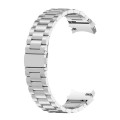 For Samsung Galaxy Watch 5 40mm Three Strains Steel Watch Band(Silver)