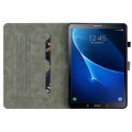 For Samsung Galaxy Tab A 10.1 2016/T580/T585 Tiger Pattern Flip Leather Tablet Case(Dark Green)