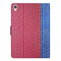 For Lenovo Tab M10 3rd Gen Stitching Solid Color Smart Leather Tablet Case(Rose Red)