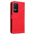 For Xiaomi Redmi K40S / Poco F4 Skin Feel Life Tree Metal Button Leather Case(Red)