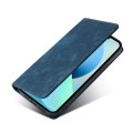 For Xiaomi Poco C40 RFID Anti-theft Brush Magnetic Leather Phone Case(Blue)