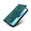 For ZTE Blabe V30 RFID Anti-theft Brush Magnetic Leather Phone Case(Green)