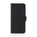 For Realme C30 Skin Feel Magnetic Flip Leather Phone Case(Black)