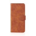For Realme C30 Skin Feel Magnetic Flip Leather Phone Case(Brown)
