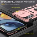 For Motorola Moto G22 Armor PC + TPU Camera Shield Phone Case(Rose Gold)