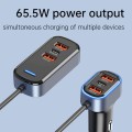 SC05 65.5W 6 in 1 PD / QC3.0 Fast Charge Extended Car Charger
