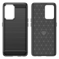 For OPPO Find X5 Lite Brushed Texture Carbon Fiber TPU Phone Case(Black)