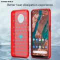 For Nokia X10 / X20 Brushed Texture Carbon Fiber TPU Phone Case(Red)