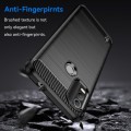 For Nokia C21 Plus Brushed Texture Carbon Fiber TPU Phone Case(Black)